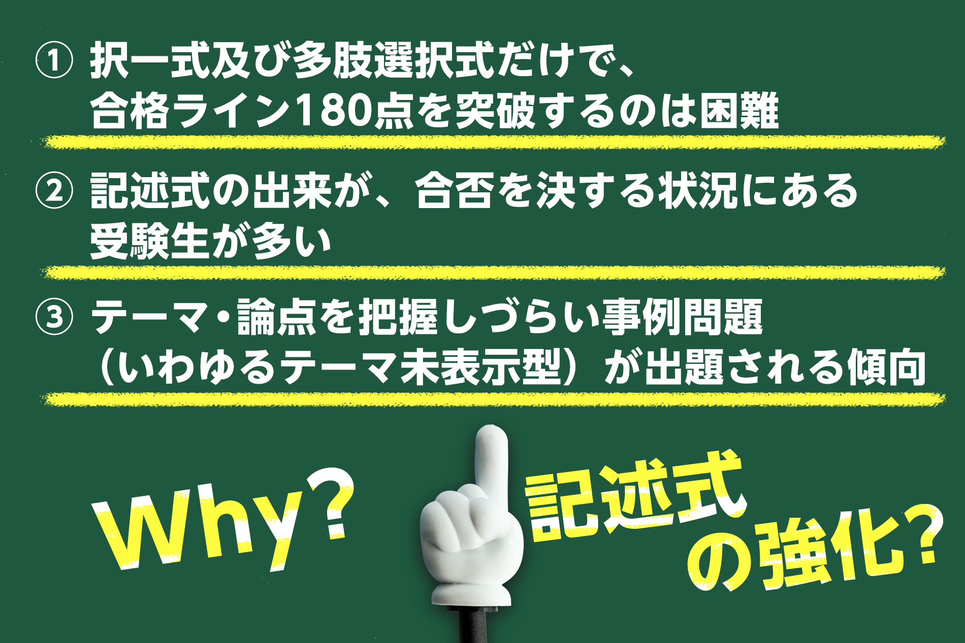 なぜ行政書士試験の記述式試験対策の強化が必要なのか